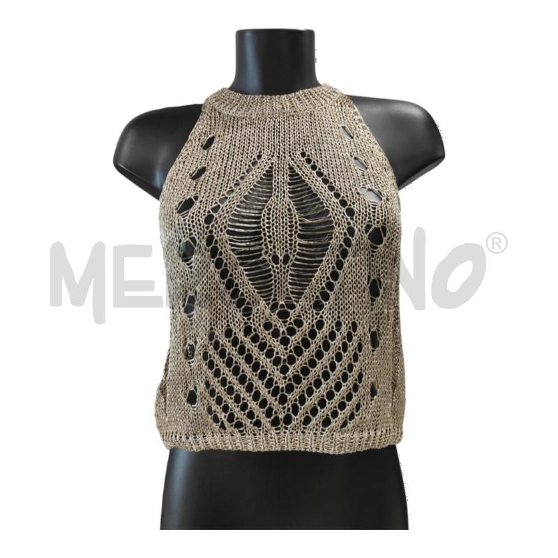 MAGLIA DONNA NAZZARO RETE DORATA TG S | Mercatino dell'Usato Salerno torrione 1