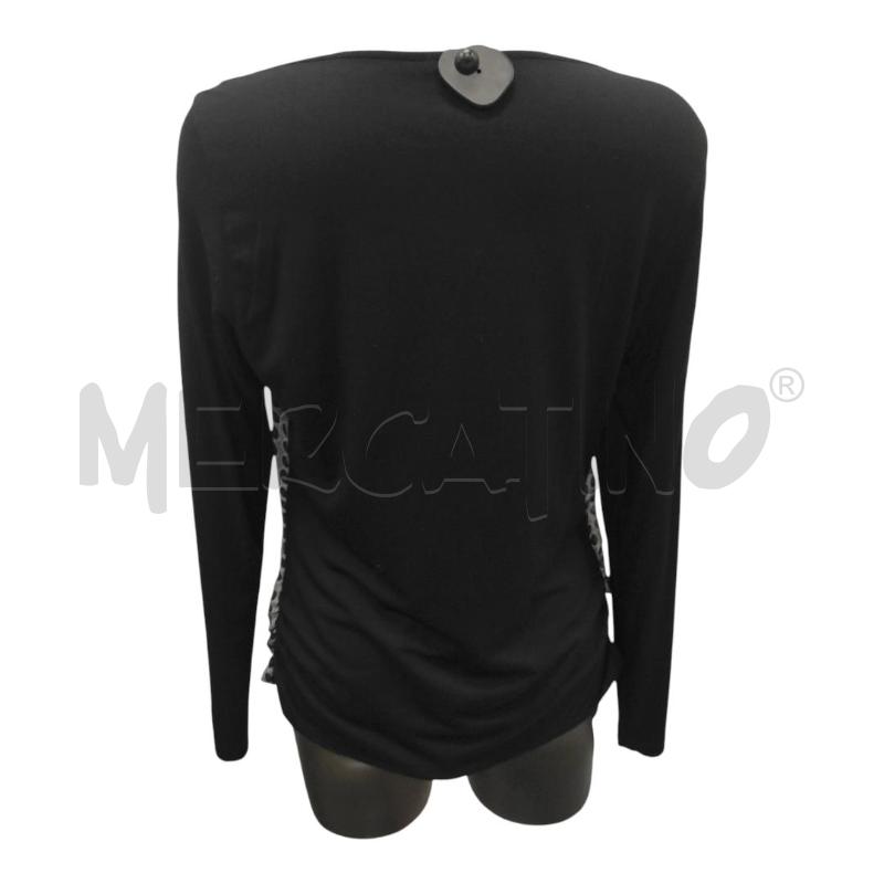 MAGLIA DONNA NERO GIARDINI NERA GRIGIA POIS VELATA TG.M | Mercatino dell'Usato Salerno torrione 2