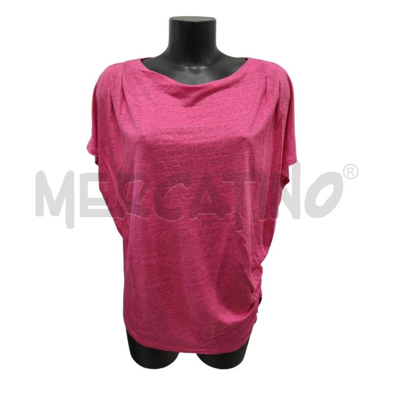 MAGLIA DONNA ROSA PUROTATTO ROSA TG. 44 LINO  | Mercatino dell'Usato Salerno torrione 1