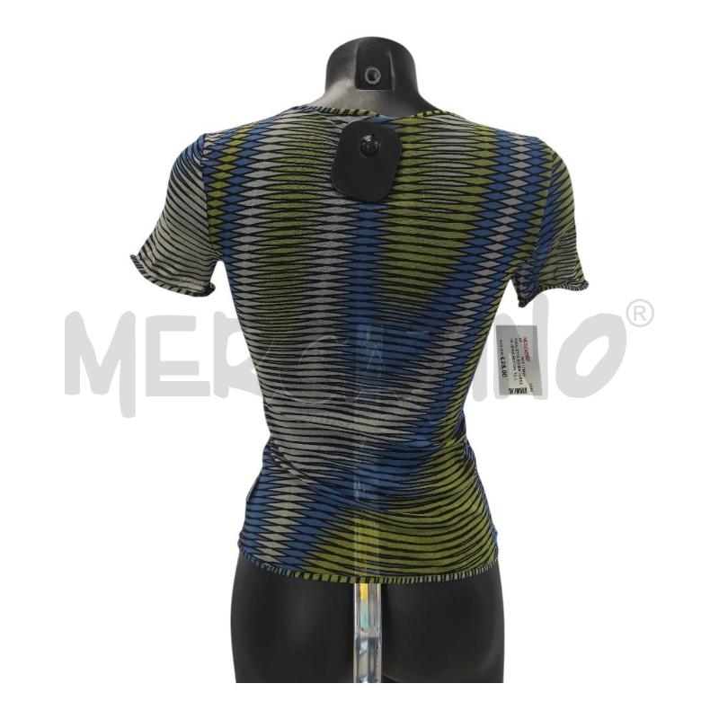 MAGLIETTA DONNA VERSACE JEANS BLU GIALLA TG. L | Mercatino dell'Usato Salerno torrione 2