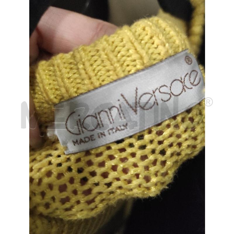 MAGLIONE DONNA GIANNI VERSACE COTONE GIALLO TG. 48 | Mercatino dell'Usato Salerno torrione 2