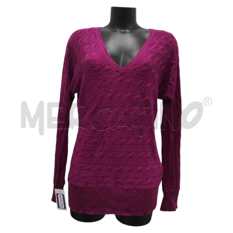 MAGLIONE DONNA RALPH LAUREN FUCSIA TG. M | Mercatino dell'Usato Salerno torrione 1