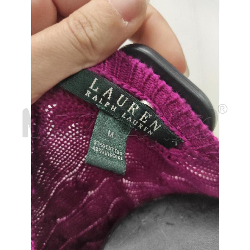 MAGLIONE DONNA RALPH LAUREN FUCSIA TG. M | Mercatino dell'Usato Salerno torrione 2
