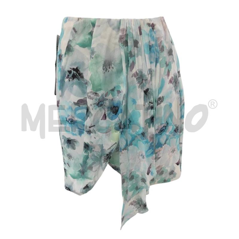 MINI GONNA PATRIZIA PEPE AZZURA A FIORI TG. 40 | Mercatino dell'Usato Salerno torrione 1