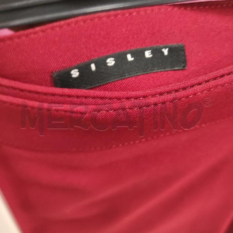 MINI GONNA SISLEY BORDEAUX TG. 42 | Mercatino dell'Usato Salerno torrione 2