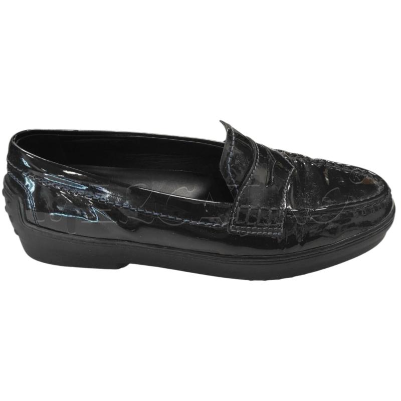 MOCASSINI DONNA TODS NERI VERNICE TG. 37  | Mercatino dell'Usato Salerno torrione 1