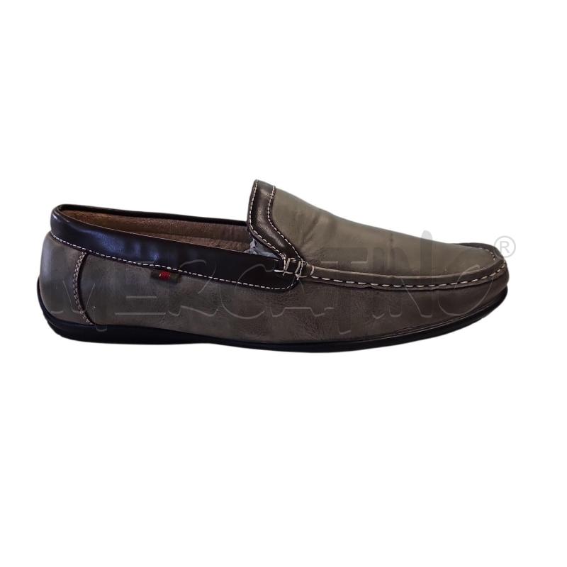 MOCASSINI PELLE UOMO LONGFORD PELLE GRIGIO TG.42 | Mercatino dell'Usato Salerno torrione 1