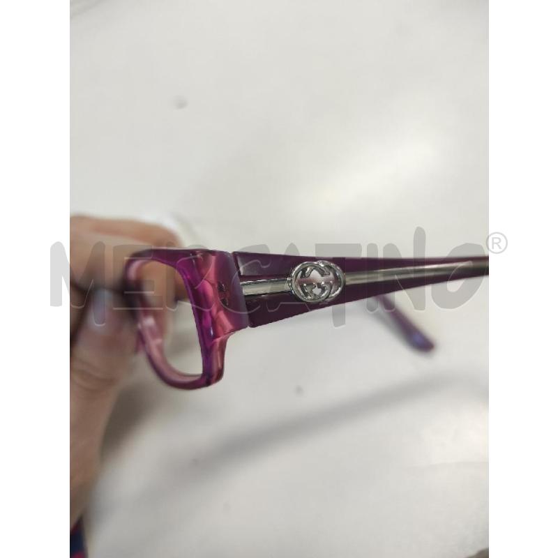 MONTATURA OCCHIALI GUCCI MAGENTA | Mercatino dell'Usato Salerno torrione 2
