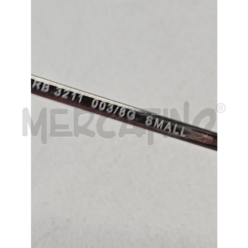 OCCHIALI UOMO RAYBAN SFUM GRIGIO SILVER 3211 SMALL | Mercatino dell'Usato Salerno torrione 4
