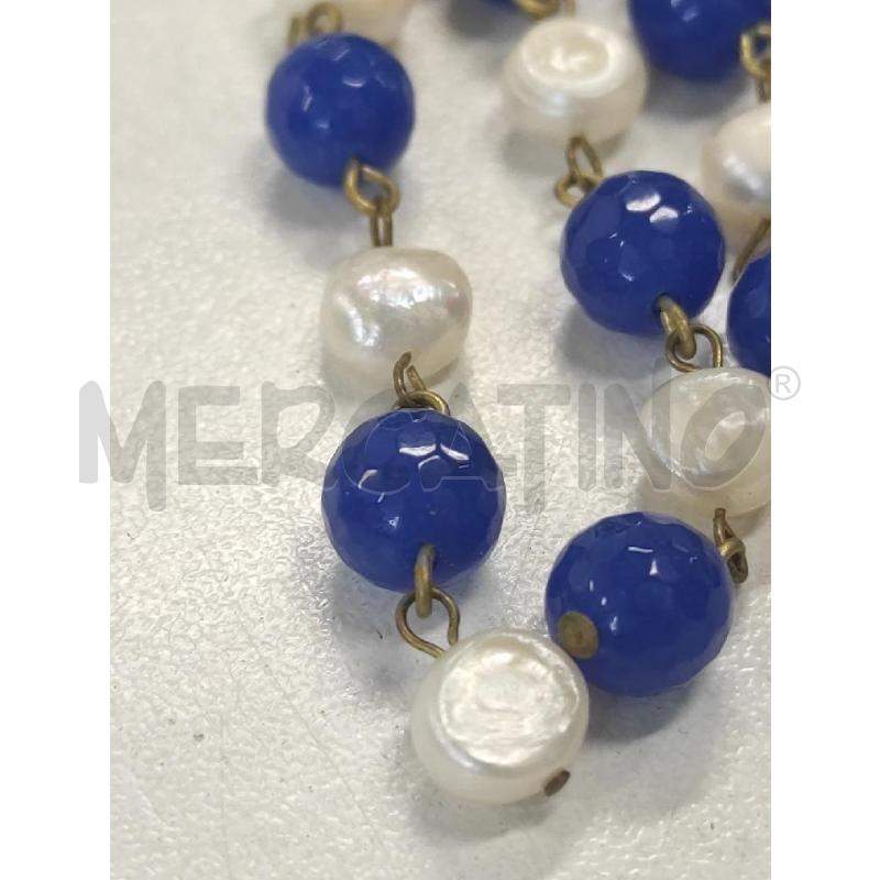 ORECCHINI MORI PERLINE PENDENTI PERLE E BLU | Mercatino dell'Usato Salerno torrione 3