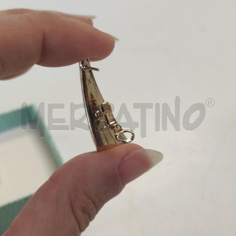 ORECCHINI PIERRE LANG GEOMETRICI CON PIETRA VERDE TRIANGOLARE  | Mercatino dell'Usato Salerno torrione 3