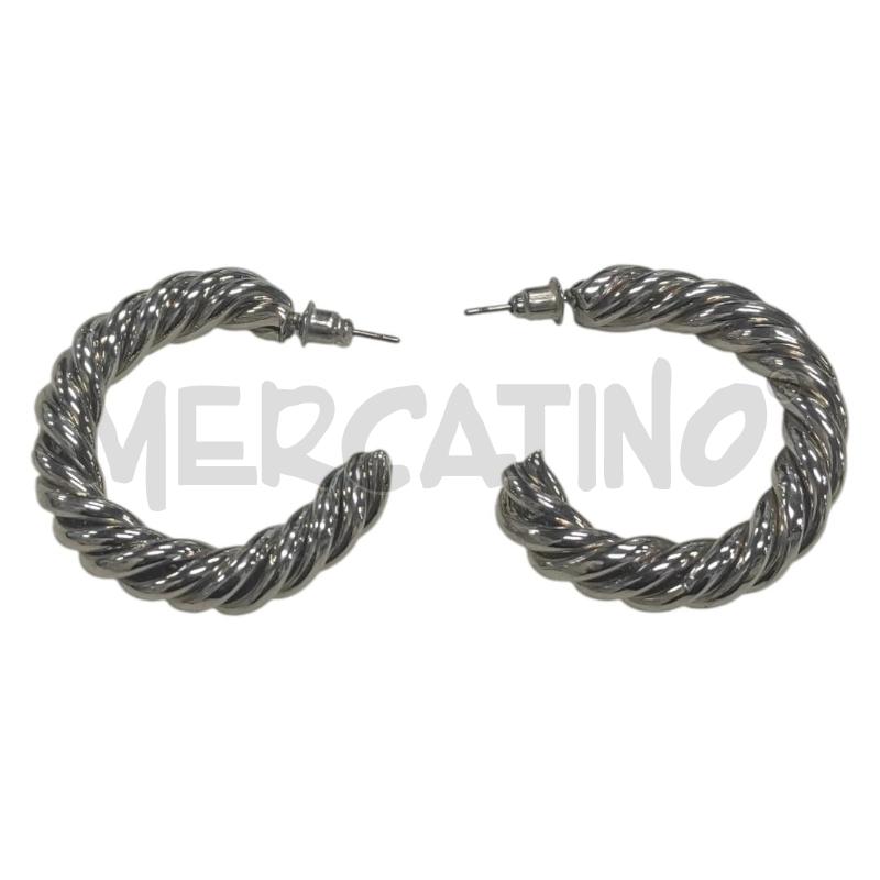 ORECCHINI SEMICERCHIO INTRECCIATI  | Mercatino dell'Usato Salerno torrione 1