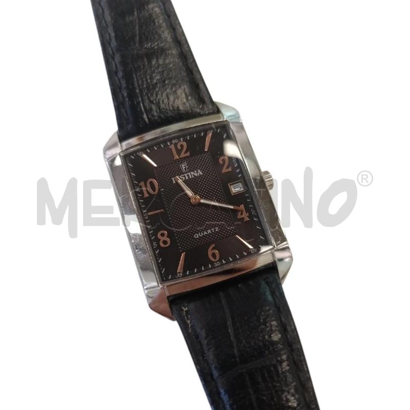 OROLOGIO FESTINA CASSA RETTANGOLARE QUADRANTE NERO  | Mercatino dell'Usato Salerno torrione 1