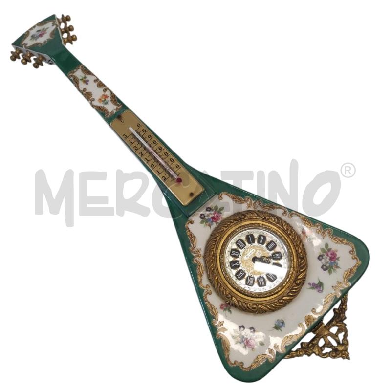 OROLOGIO LIMOGES A FORMA DI CHITARRA CON TERMOMETRO  | Mercatino dell'Usato Salerno torrione 1
