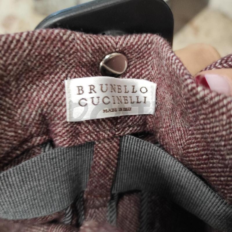 PANTALONE DONNA BRUNELLO CUCINELLI SPIGATO ROSSO TG. 42 | Mercatino dell'Usato Salerno torrione 3