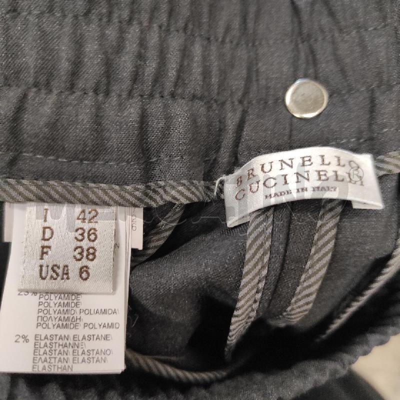 PANTALONE DONNA BRUNELLO CUCINELLI TORTORA E BEIGE TG. 42 | Mercatino dell'Usato Salerno torrione 4
