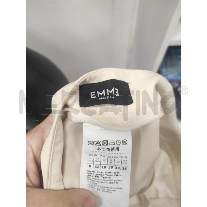 PANTALONE DONNA EMME MARELLA BEIGE TG. 42 | Mercatino dell'Usato Salerno torrione 2