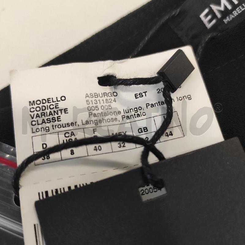 PANTALONE DONNA EMME MARELLA NERO TG. 44 CARTELLINATO  | Mercatino dell'Usato Salerno torrione 2