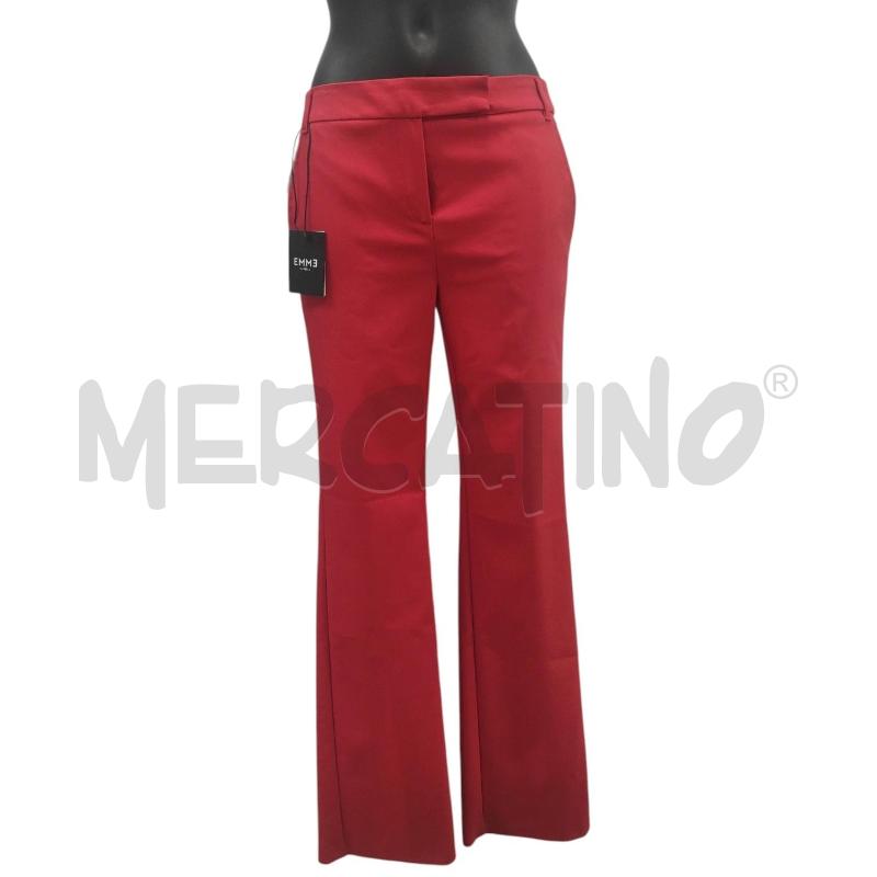 PANTALONE DONNA EMME MARELLA ROSSO CARTELLINATO TG. 42 | Mercatino dell'Usato Salerno torrione 1