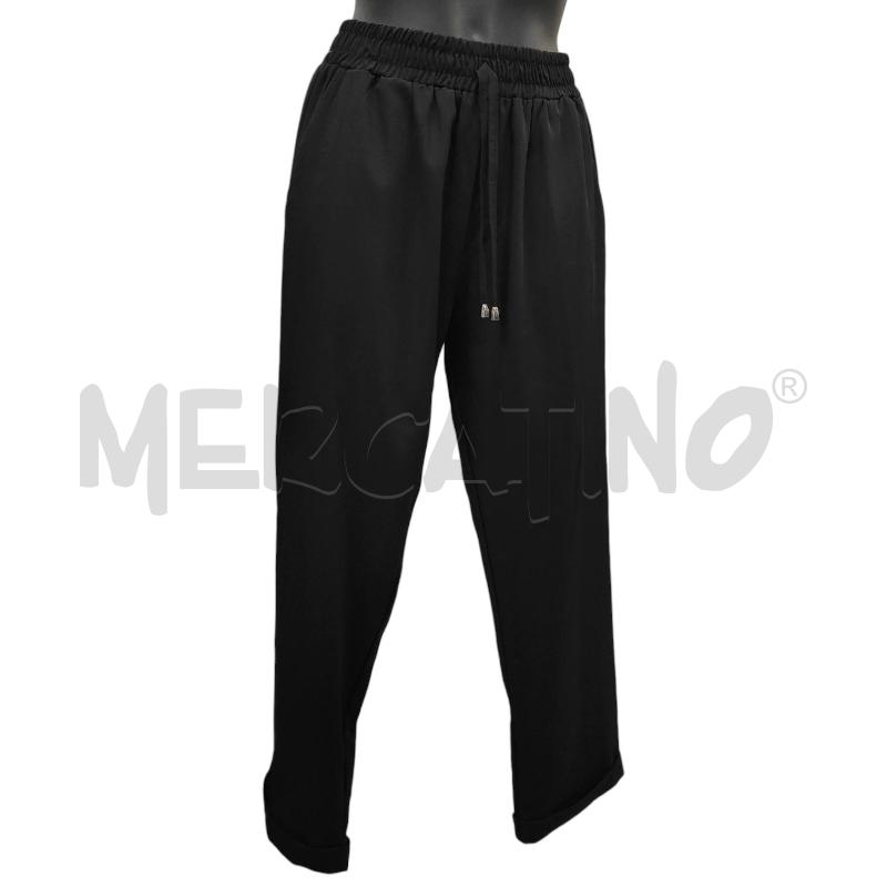 PANTALONE DONNA GATTINONI NERO CON ELASTICO TG. L | Mercatino dell'Usato Salerno torrione 1