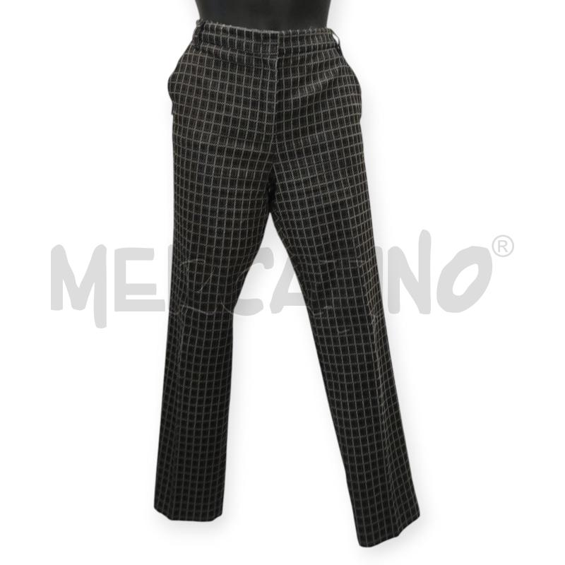 PANTALONE DONNA IBLUES MARRONE A QUADRI TG. 46 | Mercatino dell'Usato Salerno torrione 1