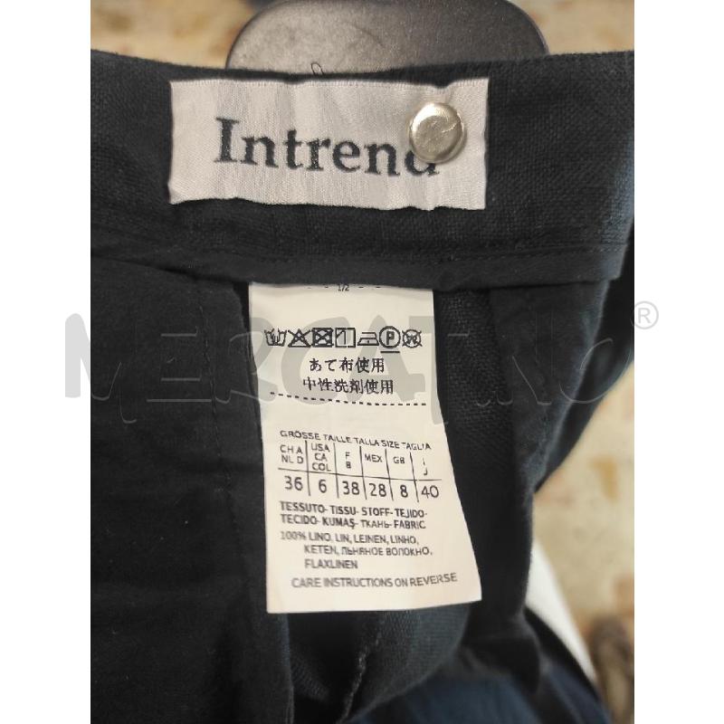 PANTALONE DONNA INTREND NERO LINO TG. 40 | Mercatino dell'Usato Salerno torrione 2
