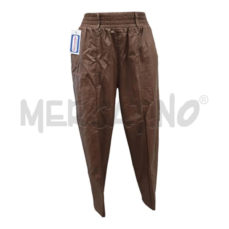PANTALONE DONNA INTREND PENNYBLACK MARRONE SIMILPELLE TG. S | Mercatino dell'Usato Salerno torrione 1