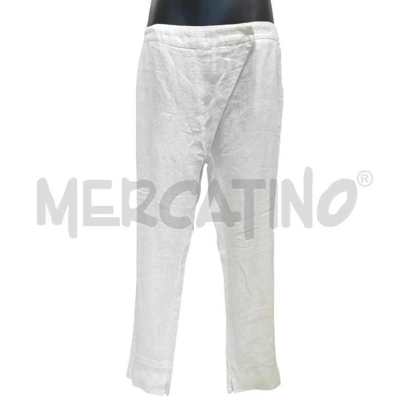 PANTALONE DONNA MANILA GRACE BIANCO TG. 46 | Mercatino dell'Usato Salerno torrione 1