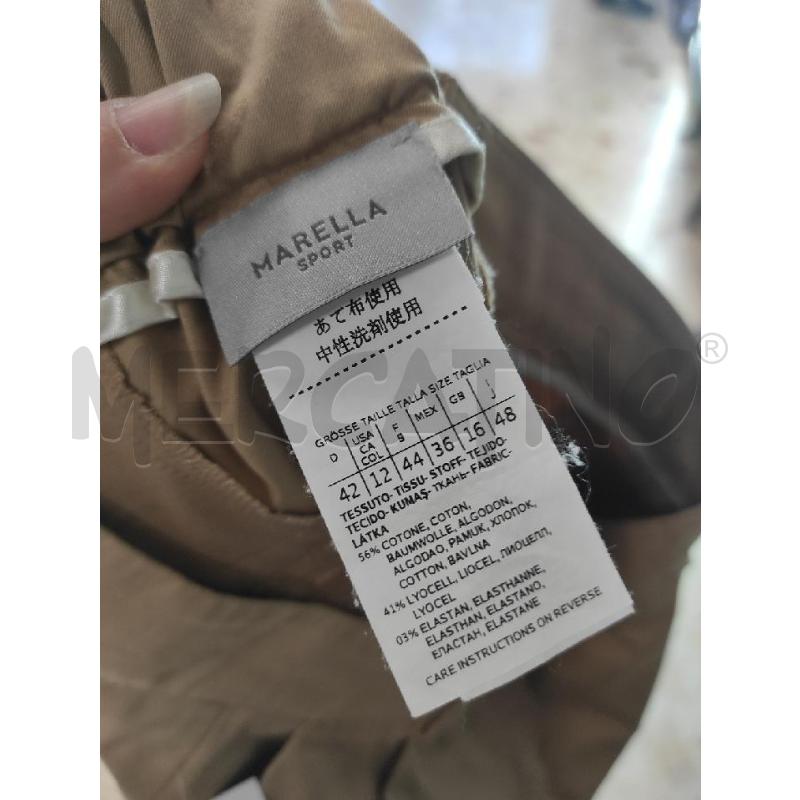 PANTALONE DONNA MARELLA BEIGE TG. 48 | Mercatino dell'Usato Salerno torrione 3