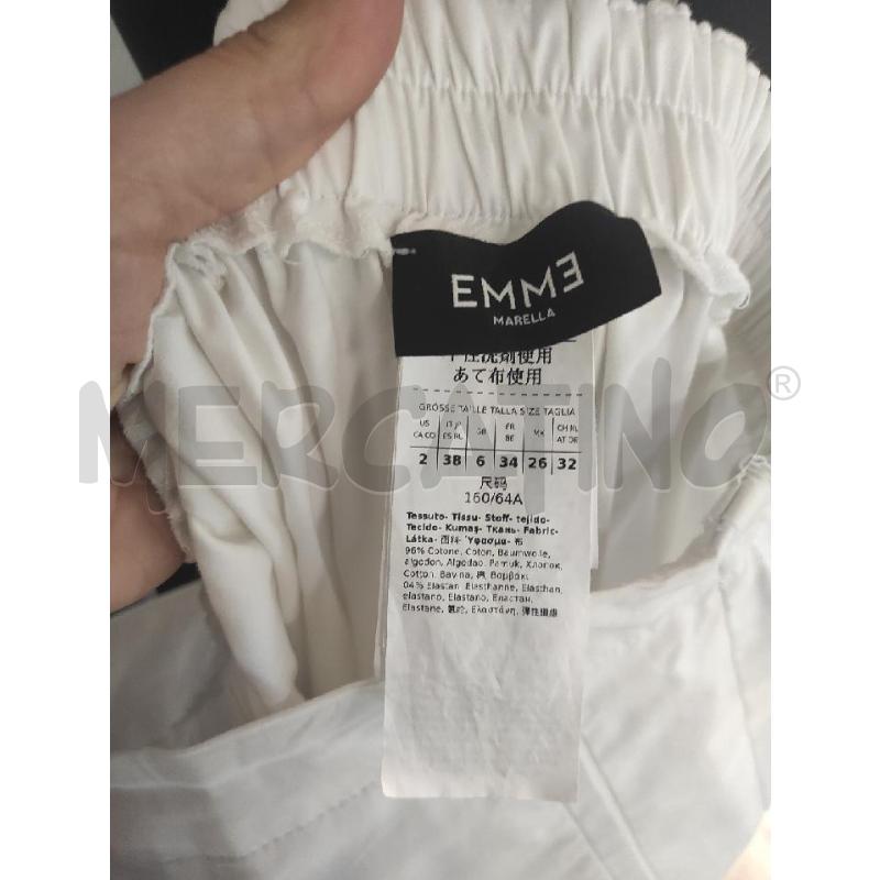 PANTALONE DONNA MARELLA BIANCO PALAZZO TG. 38 | Mercatino dell'Usato Salerno torrione 3