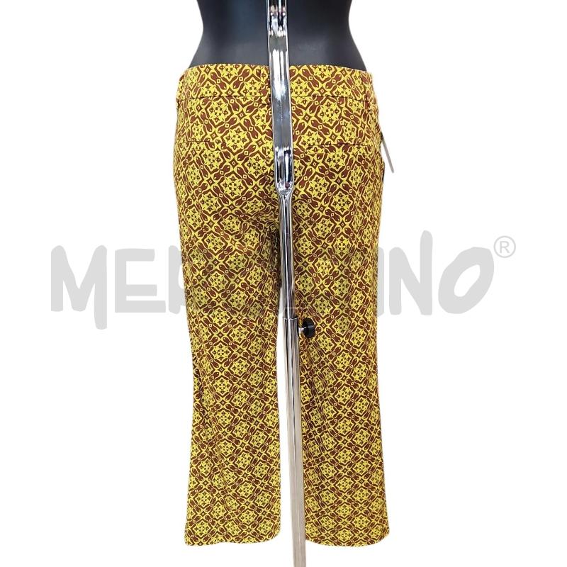 PANTALONE DONNA MARELLA MARRONCINO E GIALLO FANTASIA TG. 42 | Mercatino dell'Usato Salerno torrione 2