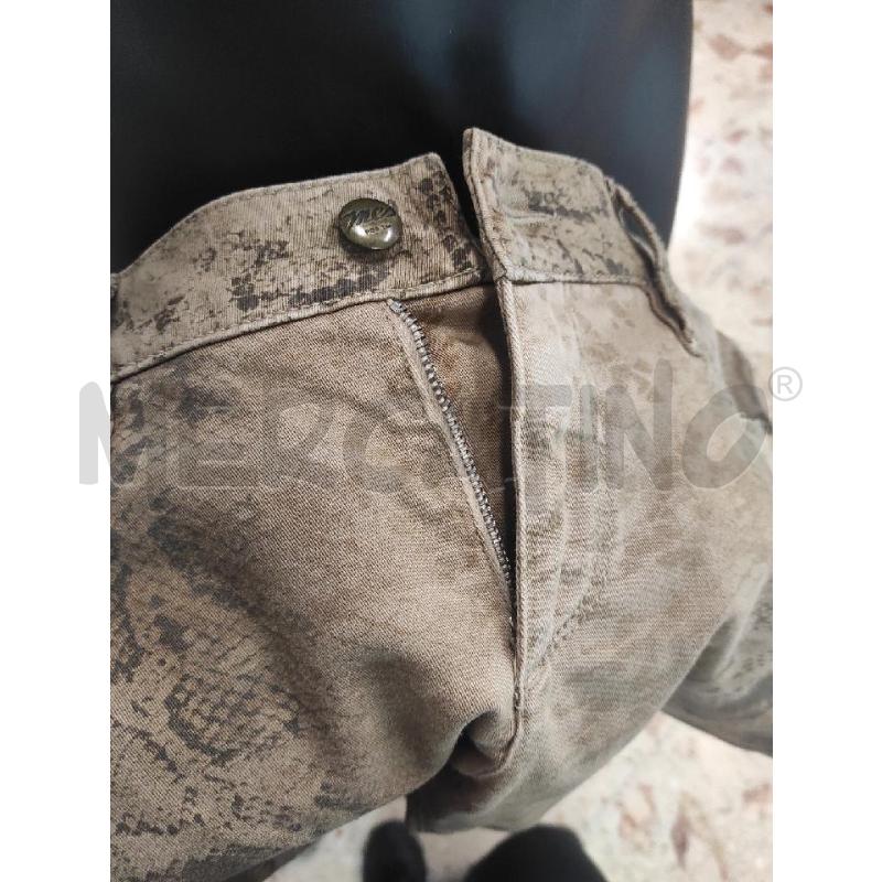 PANTALONE DONNA MCS BEIGE STAMPA PITONE TG. 44 | Mercatino dell'Usato Salerno torrione 4