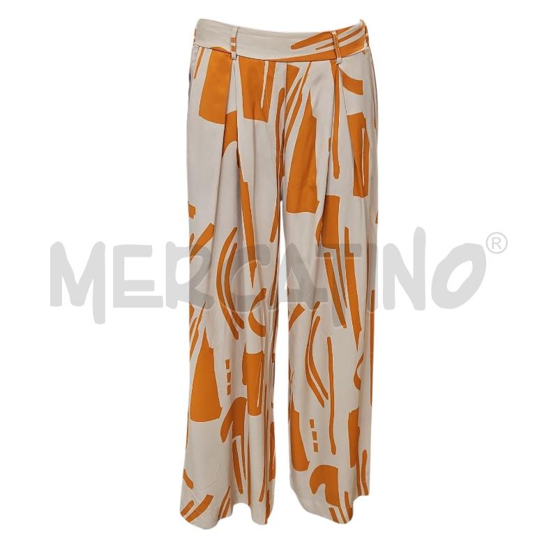 PANTALONE DONNA MEME ROAD BEIGE ARANCIO FANTASIA TG. 46 | Mercatino dell'Usato Salerno torrione 1