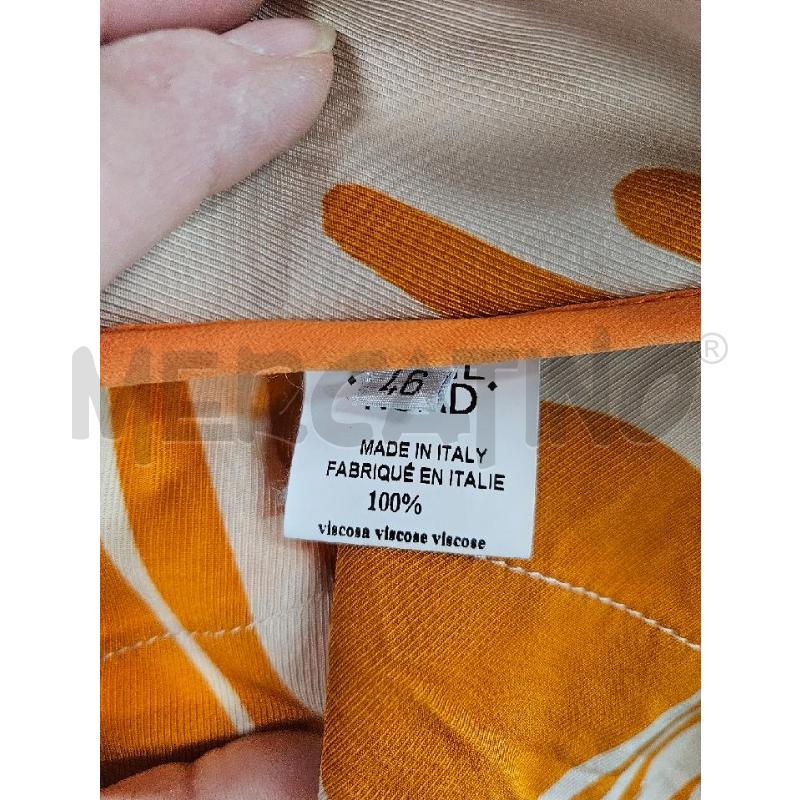 PANTALONE DONNA MEME ROAD BEIGE ARANCIO FANTASIA TG. 46 | Mercatino dell'Usato Salerno torrione 4