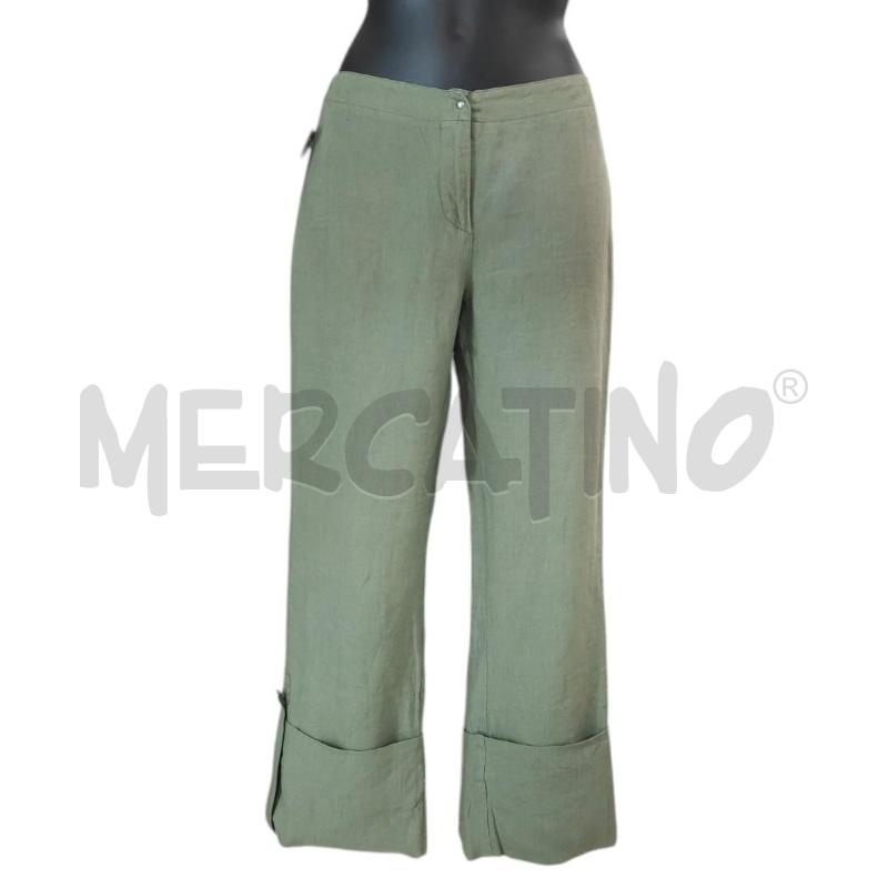 PANTALONE DONNA PENNYBLACK VERDE LINO RISVOLTO TG. 40 | Mercatino dell'Usato Salerno torrione 1