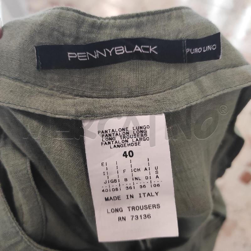 PANTALONE DONNA PENNYBLACK VERDE LINO RISVOLTO TG. 40 | Mercatino dell'Usato Salerno torrione 2