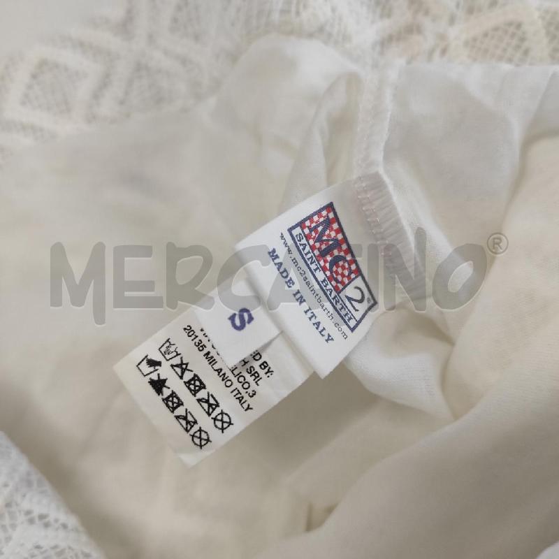 PANTALONE DONNA SAINT BARTH BIANCO TRAFORATO TG. S | Mercatino dell'Usato Salerno torrione 2