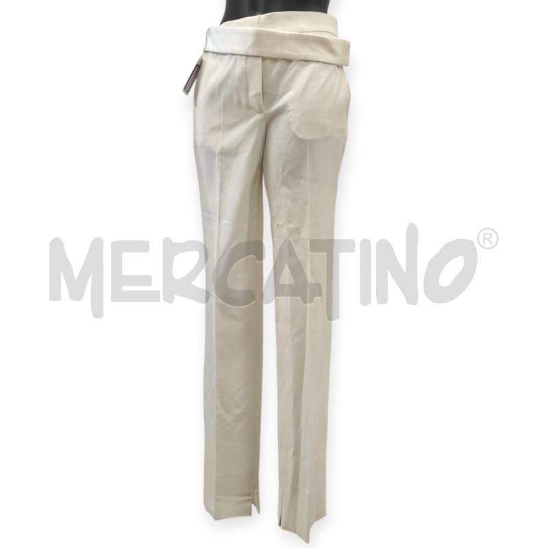 PANTALONE DONNA STELLA MCCARTNEY BIANCO TG. 40 | Mercatino dell'Usato Salerno torrione 1