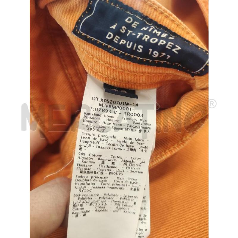 PANTALONE UOMO VILEBRIQUINN ARANCIO TG. 47 | Mercatino dell'Usato Salerno torrione 3