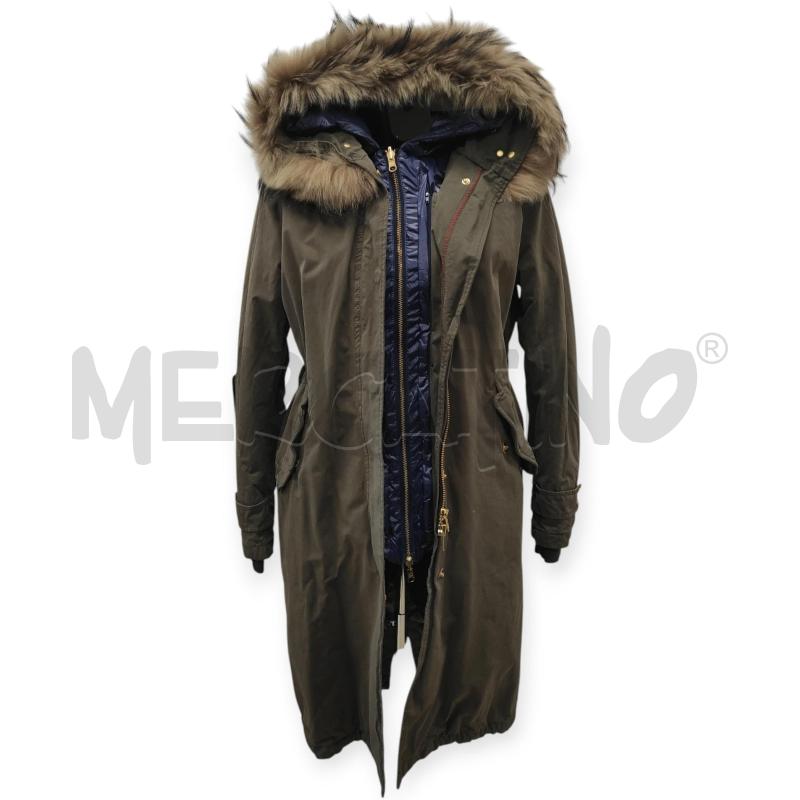 PARKA DONNA AKTUAL VERDE MILITARE INTERNO RIMOVIBILE TG. S | Mercatino dell'Usato Salerno torrione 1
