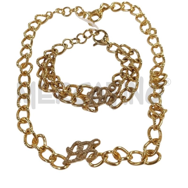 PARURE LIUJO CHAIN BRACCIALE + COLLANA  | Mercatino dell'Usato Salerno torrione 1