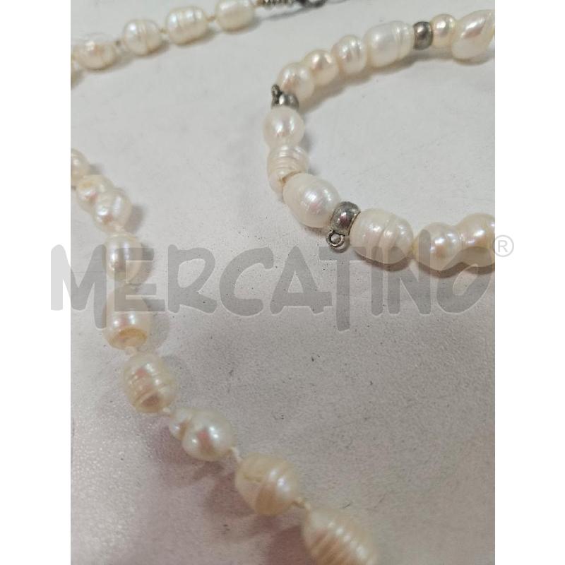 PARURE PERLE SCARAMAZZA COLLANA + BRACCIALE | Mercatino dell'Usato Salerno torrione 2