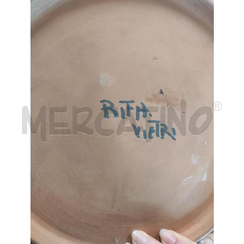 PIATTO RIFA VIETRI CON ASINELLO STILIZZATO | Mercatino dell'Usato Salerno torrione 2