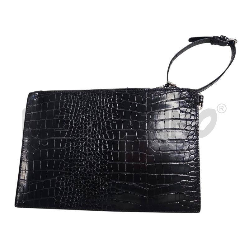 POCHETTE GAELLE NERA TIPO COCCODRILLO MANIGLIA POLSO | Mercatino dell'Usato Salerno torrione 2