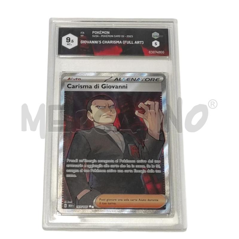 POKEMON CARTA CARISMA DI GIOVANNI GRAAD 9.5 | Mercatino dell'Usato Salerno torrione 1