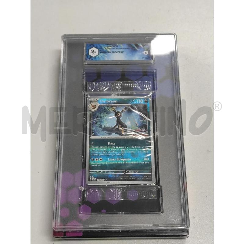 POKEMON CARTA UMBREON OSSIDIANA INFUOCATA SEALED GRAAD 9.5 | Mercatino dell'Usato Salerno torrione 1