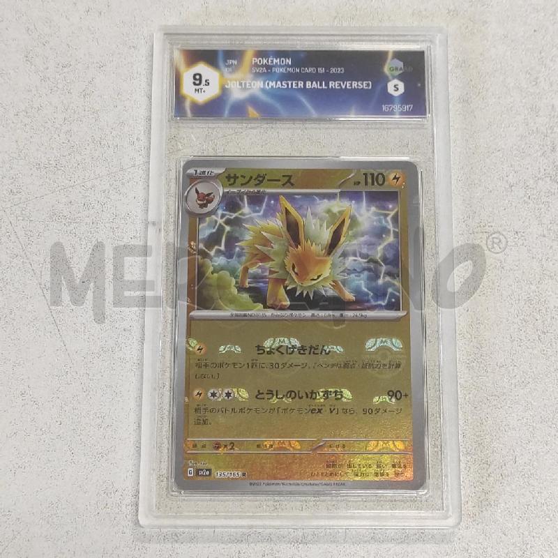 POKEMON JOLTEON MASTERBALL REVERSE 151 SV2A GRAAD 9.5 | Mercatino dell'Usato Salerno torrione 1