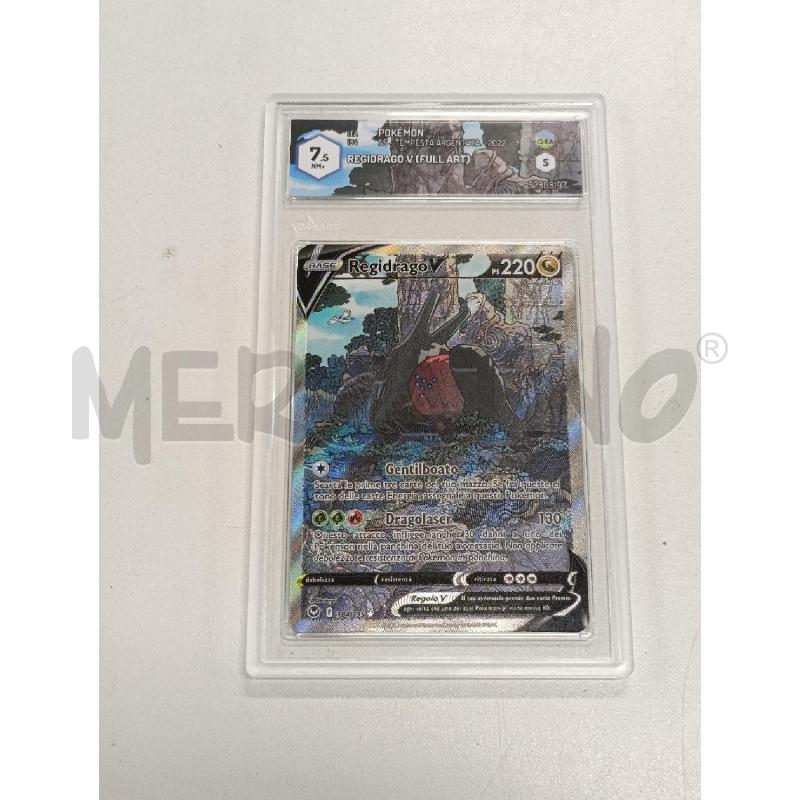 POKEMON REGIDRAGO V ALTERNATIVA TEMPESTA ARGENTATA GRAAD 7.5 | Mercatino dell'Usato Salerno torrione 1