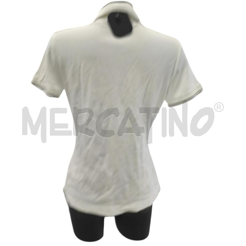 POLO DONNA MONCLER BIANCA TG. L | Mercatino dell'Usato Salerno torrione 2