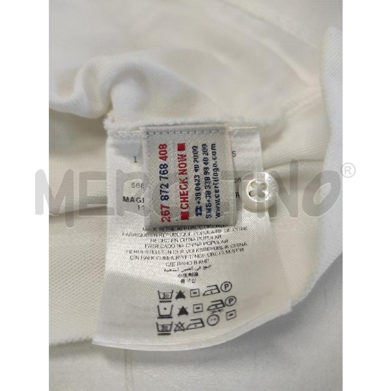 POLO DONNA MONCLER BIANCA TG. L | Mercatino dell'Usato Salerno torrione 3